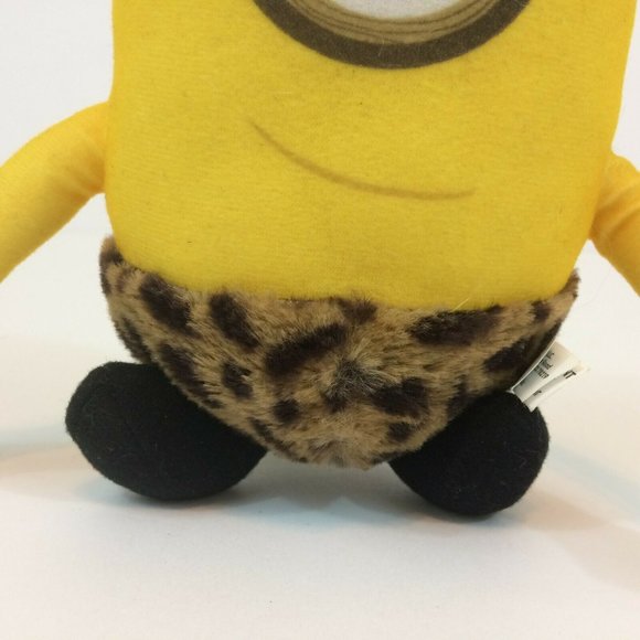 Despicable Me Stuart Caveman Minion Plush 7” Stuffed Toy Factory Illumination - Picture 2 of 10